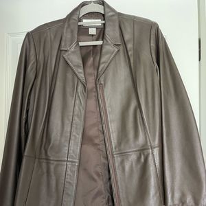 Preston & York Leather Jacket Size L
